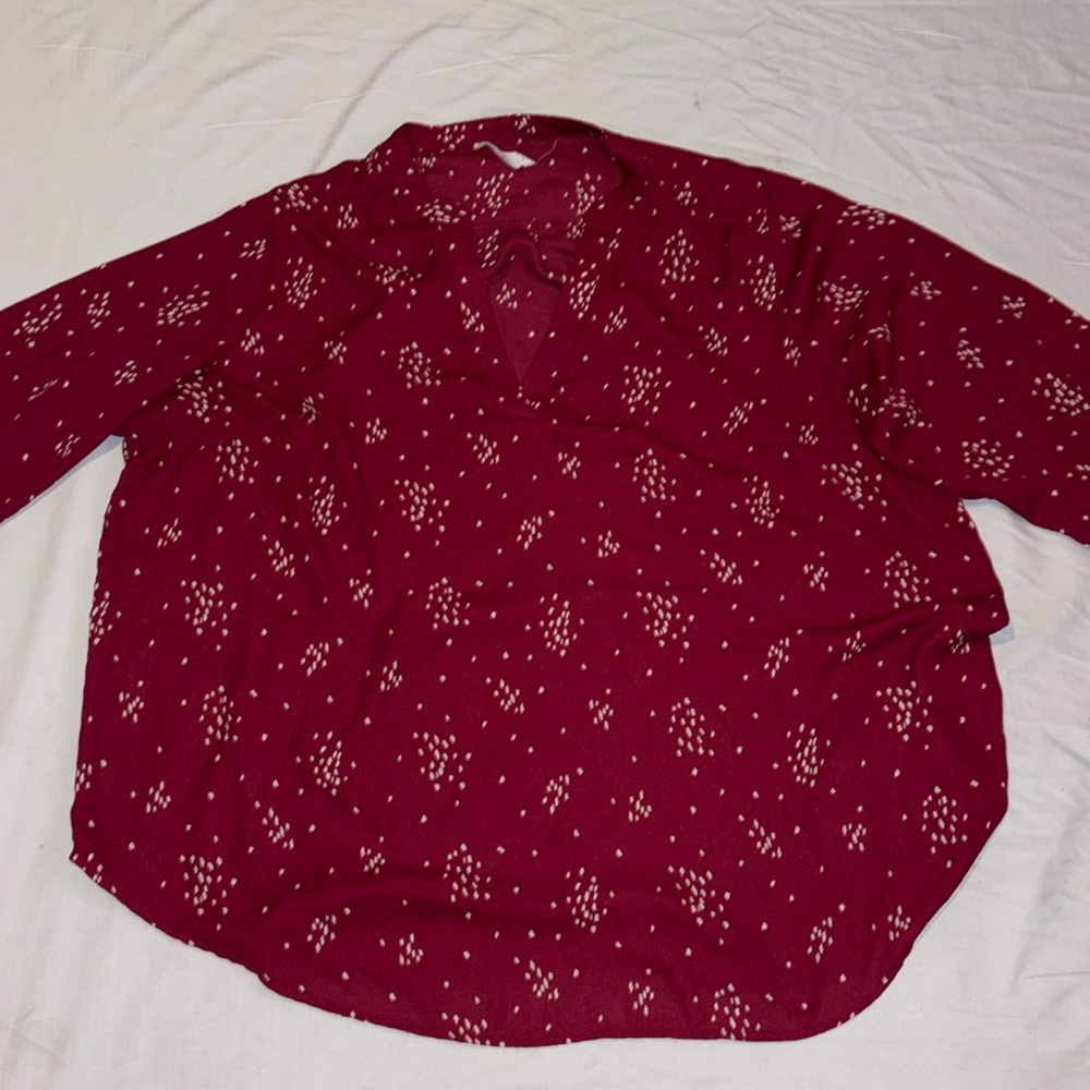 Women’s blouse was thrifted